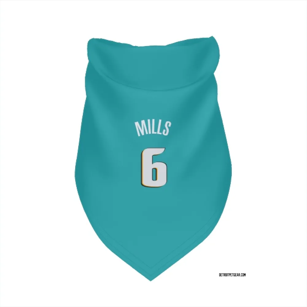 Detroit Pistons Terry Mills Teal Pet Bandana for Dog & Cat