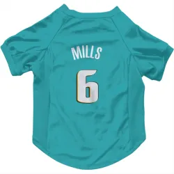Detroit Pistons Terry Mills Teal Pet Jersey for Dog & Cat
