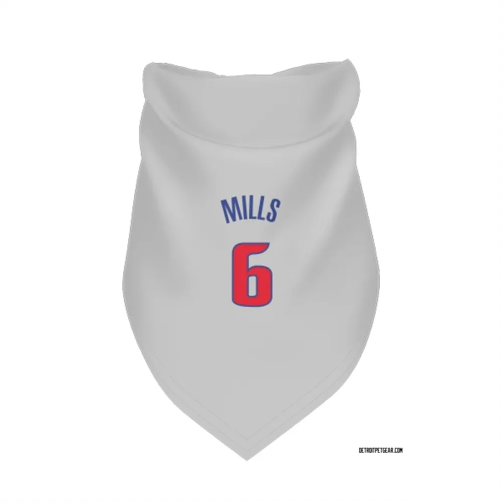 Detroit Pistons Terry Mills White Pet Bandana for Dog & Cat