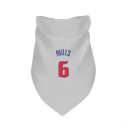 Detroit Pistons Terry Mills White Pet Bandana for Dog & Cat
