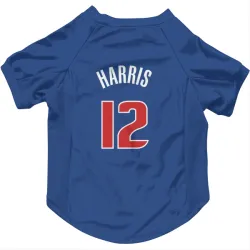 Detroit Pistons Tobias Harris Blue Pet Jersey for Dog & Cat