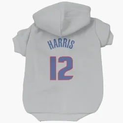 Detroit Pistons Tobias Harris Gray Pet Hoodie for Dog & Cat