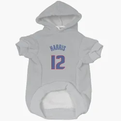 Detroit Pistons Tobias Harris Gray Pet Hoodie for Dog & Cat