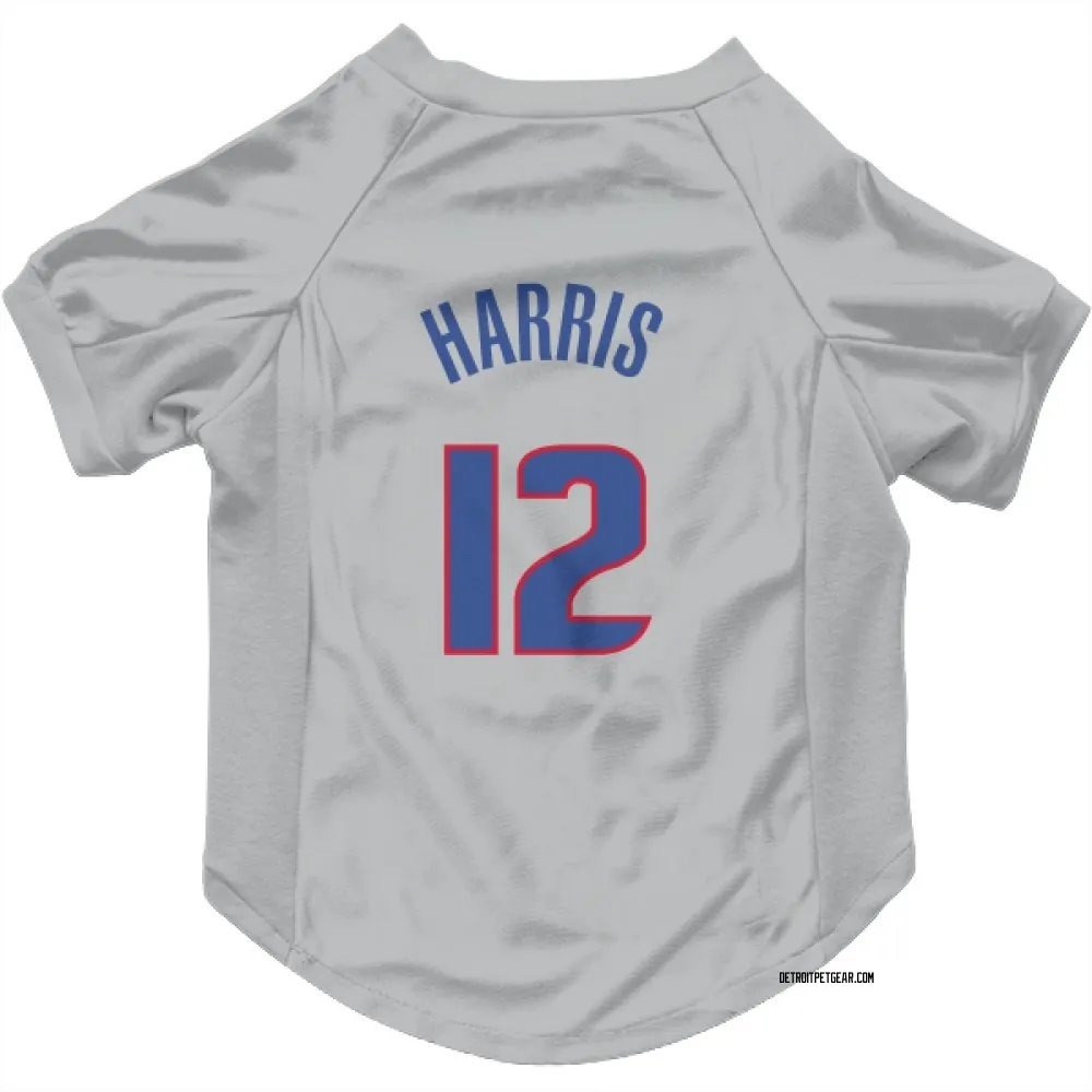 Detroit Pistons Tobias Harris Gray Pet Jersey for Dog & Cat