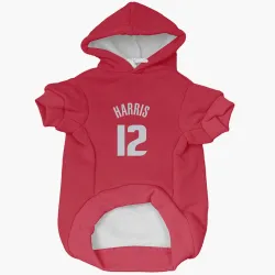 Detroit Pistons Tobias Harris Red Pet Hoodie for Dog & Cat