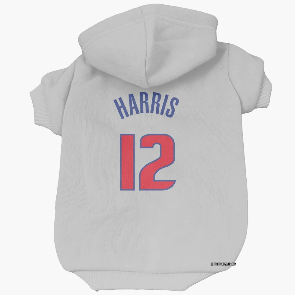 Detroit Pistons Tobias Harris White Pet Hoodie for Dog & Cat