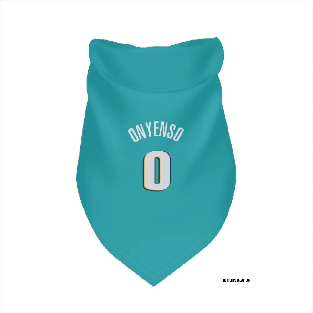 Detroit Pistons Ugonna Onyenso Teal Pet Bandana for Dog & Cat