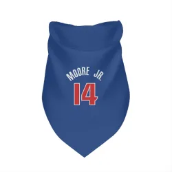 Detroit Pistons Wendell Moore Jr. Blue Pet Bandana for Dog & Cat