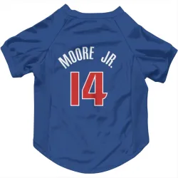 Detroit Pistons Wendell Moore Jr. Blue Pet Jersey for Dog & Cat
