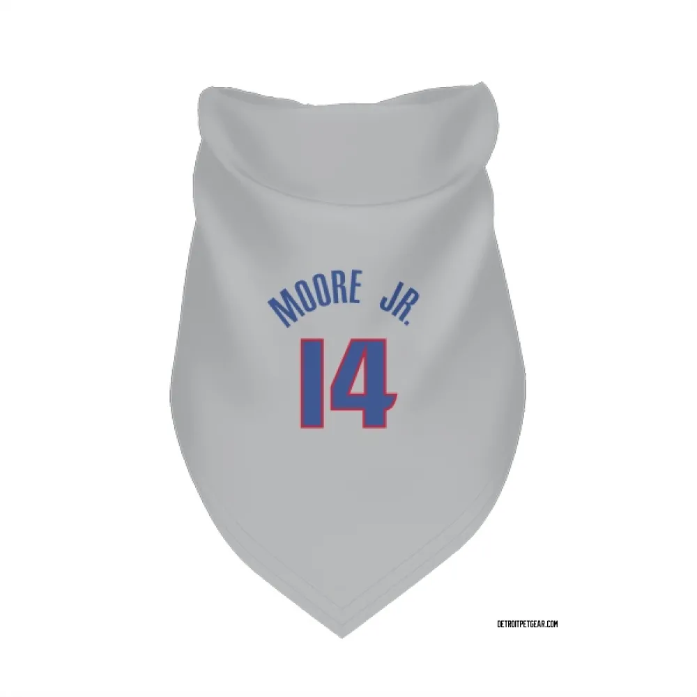Detroit Pistons Wendell Moore Jr. Gray Pet Bandana for Dog & Cat