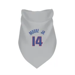 Detroit Pistons Wendell Moore Jr. Gray Pet Bandana for Dog & Cat