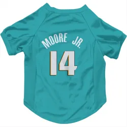 Detroit Pistons Wendell Moore Jr. Teal Pet Jersey for Dog & Cat