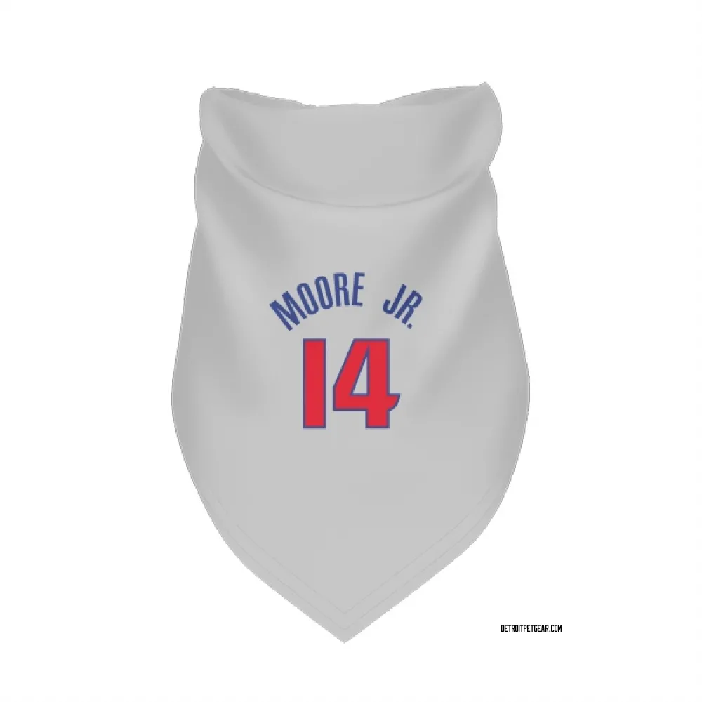 Detroit Pistons Wendell Moore Jr. White Pet Bandana for Dog & Cat
