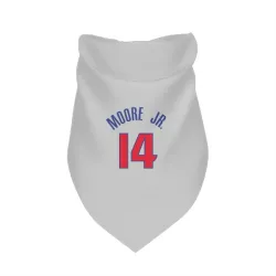 Detroit Pistons Wendell Moore Jr. White Pet Bandana for Dog & Cat