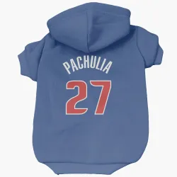 Detroit Pistons Zaza Pachulia Blue Pet Hoodie for Dog & Cat