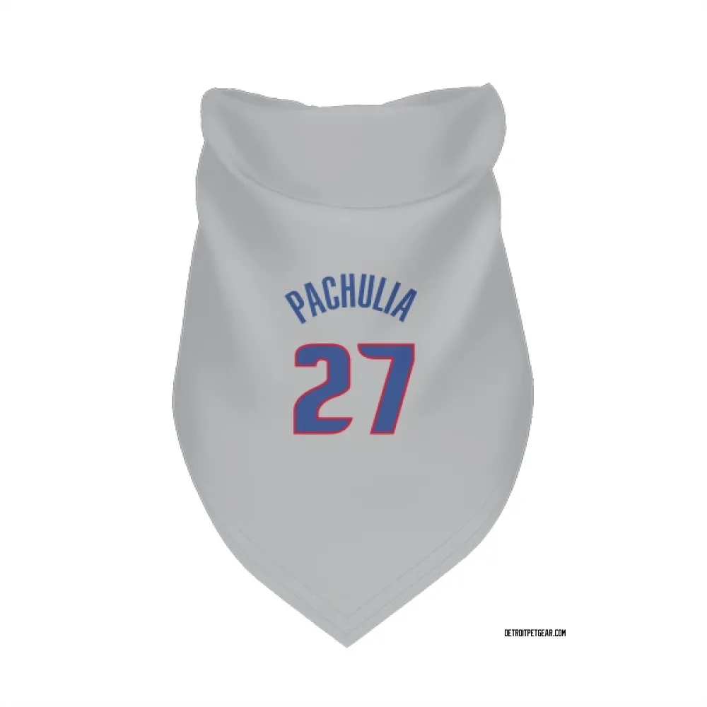 Detroit Pistons Zaza Pachulia Gray Pet Bandana for Dog & Cat